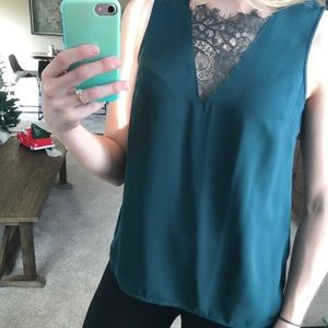 H&M sleeveless tank top with lace size 6
